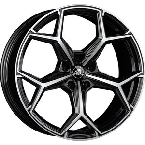 Antera A101 Zwart gepolijst 20 inch velg