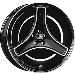 Antera A303 Zwart gepolijst 24 inch velg