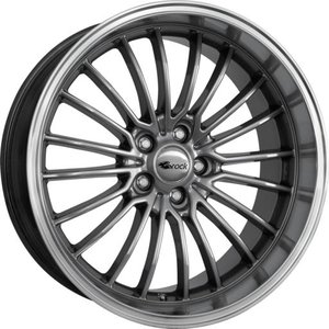 Brock B24 GP Donker chroom met gepolijste rand 19 inch velg
