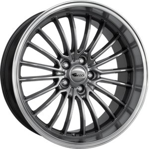 Brock B24 GP Donker chroom met gepolijste rand 20 inch velg