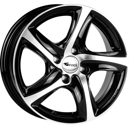 Brock B25 Zwart gepolijst 15 inch velg