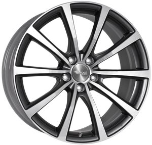 Brock B32 Antraciet gepolijst 22 inch velg