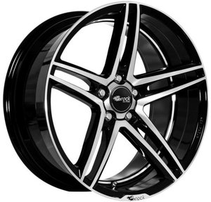 Brock B33 Zwart gepolijst 18 inch velg