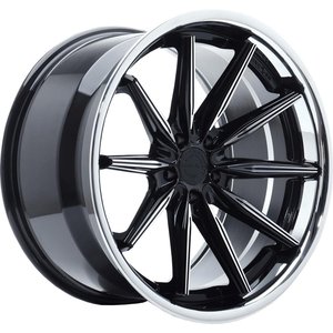Concaver CVR8 EXTREME CONCAVE Zwart gepolijst met RVS rand 20 inch velg
