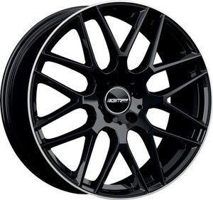 GMP BERGHEM Zwart met gepolijste rand 22 inch velg