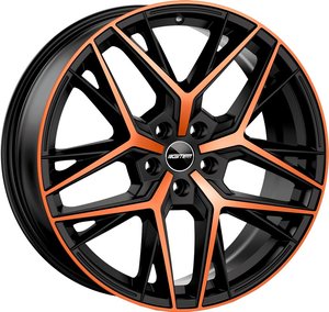 GMP LUNICA Satijn zwart met bronze voorkant 18 inch velg