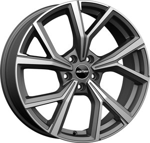 GMP MENTOR Mat antraciet gepolijst 19 inch velg