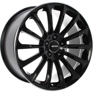 GMP STELLAR Zwart met gepolijste rand 22 inch velg