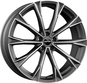 GMP TOTALE Mat antraciet gepolijst 22 inch velg
