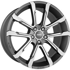 Momo QUANTUM EVO Mat antraciet gepolijst 20 inch velg
