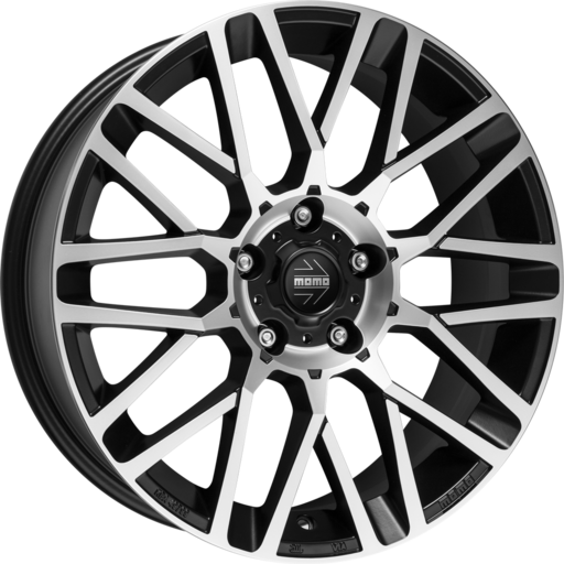 Momo REVENGE EVO Mat zwart gepolijst 19 inch velg