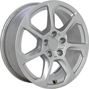 Origineel AUDI 81A601025T + CAP Zilver 17 inch velg