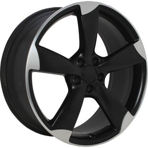 Origineel AUDI 8U0601025LAX1 Mat zwart met gepolijste rand 20 inch velg
