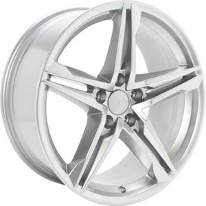 Origineel AUDI A5 8W0601025DE NO CAPS Zilver 18 inch velg