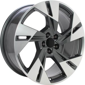 Origineel AUDI E-TRON 4KE601025T NO CAPS Antraciet gepolijst 20 inch velg