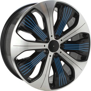 Origineel MERCEDES A2934010300 Zwart blauw gepolijst 20 inch velg