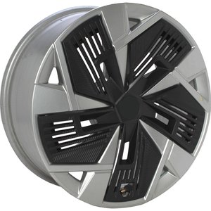 Origineel SKODA 57H601025 + CAP Zilver 18 inch velg