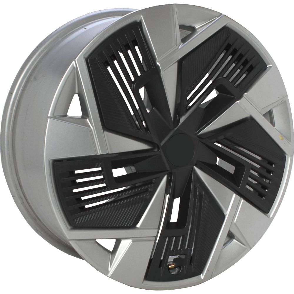 Origineel SKODA 57H601025 + CAP Zilver 18 inch velg