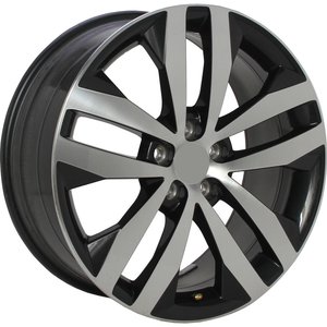 Origineel SKODA 5J0601025T Metallic zwart gepolijst 17 inch velg
