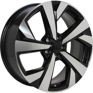 Origineel VOLKSWAGEN 2G7601025B Zwart gepolijst 17 inch velg