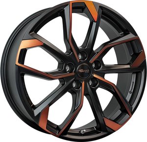RC Design RC34 Mat zwart met oranje voorkant 19 inch velg