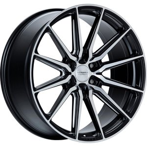 Vossen Wheels HF6-1 DEEP Mat zwart gepolijst 22 inch velg