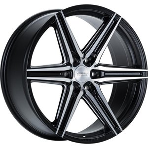 Vossen Wheels HF6-2 DEEP Mat zwart gepolijst 22 inch velg