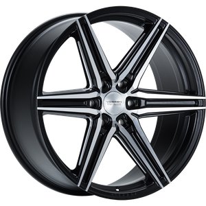 Vossen Wheels HF6-2 DEEP Mat zwart gepolijst 20 inch velg